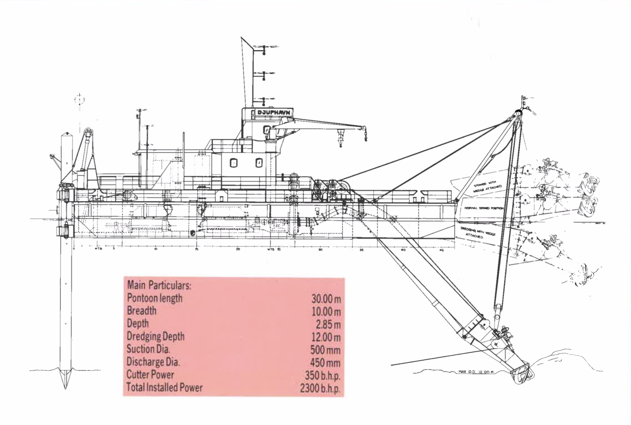 Seacut 2300 Cutter Suction Dredge Drawing